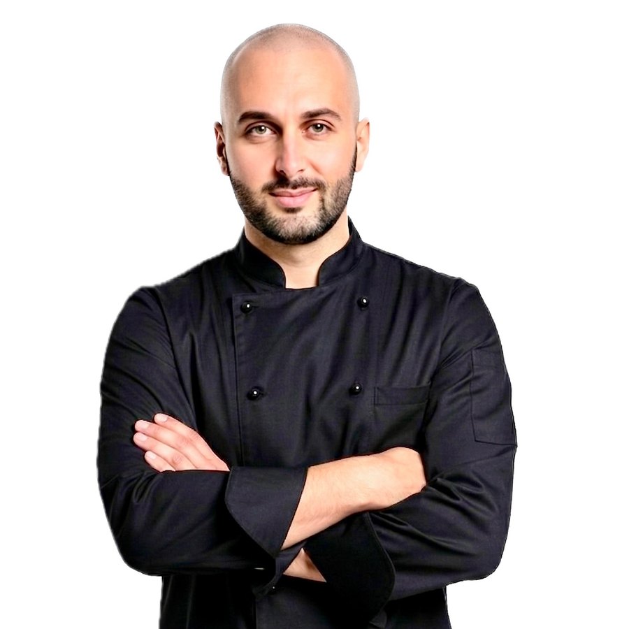 Fabrizio Guerrini, en veste de cuisine.